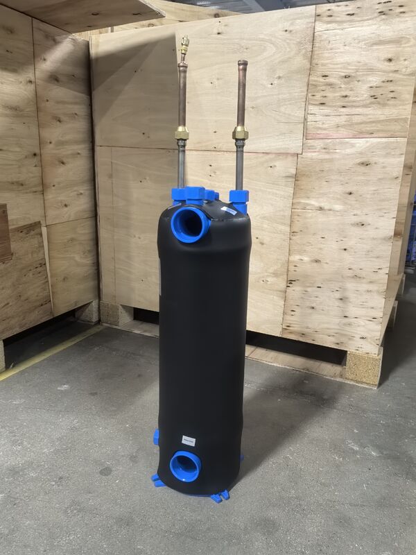 غيميليو التيتانيوم TA1 المادة الداخلية للكتلة التيتانيوم مبادل الحرارة MHTA-0.75 ((NZ) معدل تدفق السائل 0.5m3h حل نقل الحرارة المقاوم للتآكل