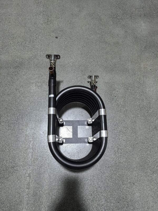 قدرة التدفئة من 6 إلى 300 كيلوواط مقايض حرارة محوري يدعم نطاق درجة حرارة العمل من 50 إلى 150 درجة مئوية