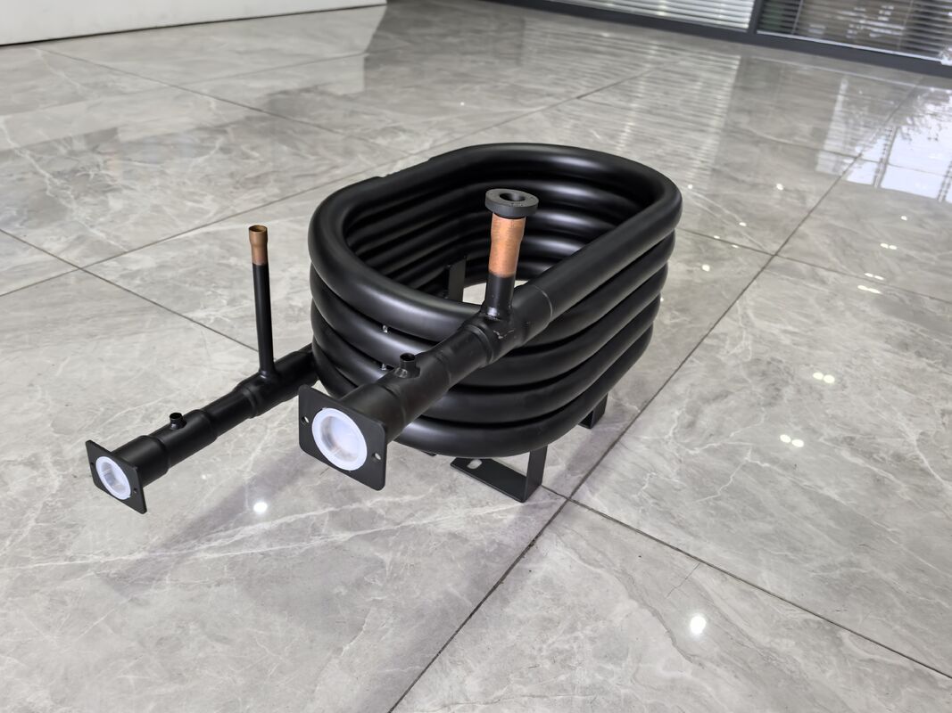 ضغط المياه 1.0Mpa مقايض حرارة محوري مناسب للمبردات R22 R134a R407c R410a R32 R290 سعة 5 إلى 300 كجم