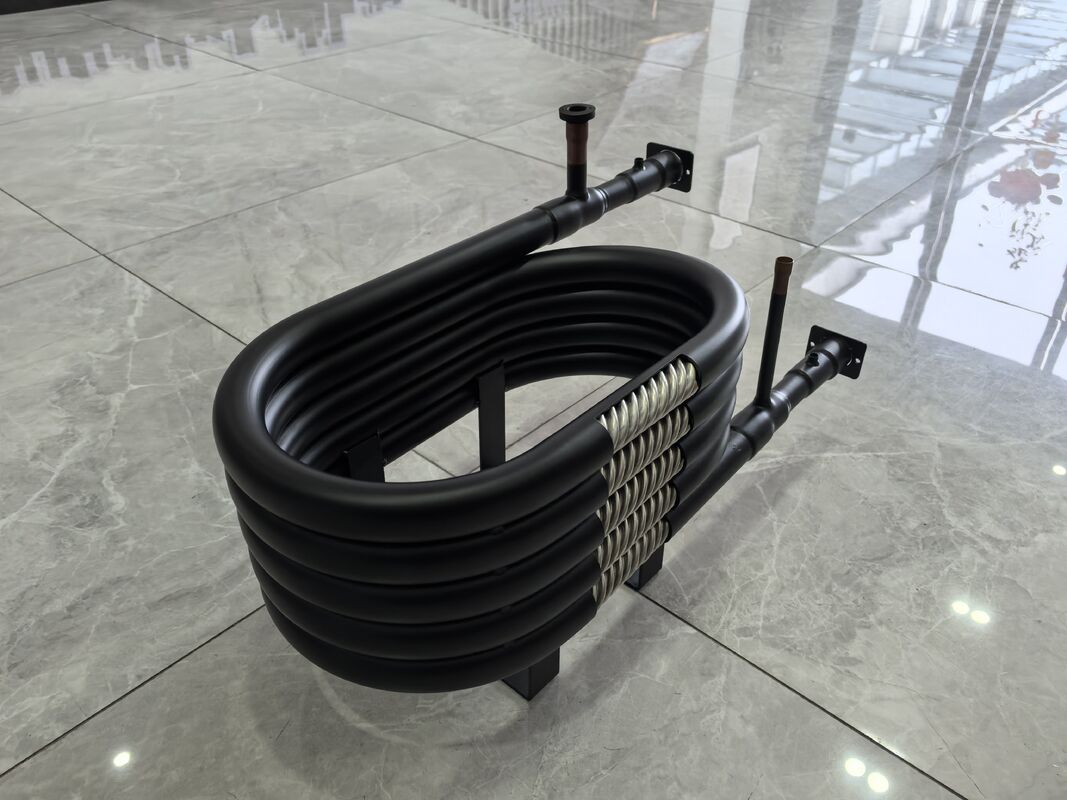 SPHC أنابيب الفولاذ HVAC مبادل حرارة متكافئ يحتوي على بنية تدوير دوامة مصممة لتطبيقات نقل الحرارة