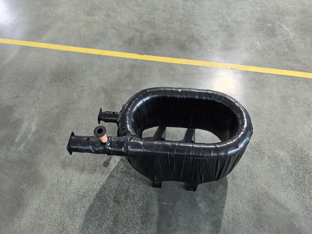 بناء تدوير دوامة مقايض حرارة محوري يعمل عند ضغط الجانب التبريد 4.2Mpa ومجموعة درجات الحرارة 0C إلى 150C