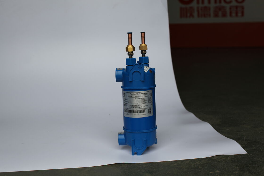 مبادل حراري من التيتانيوم للتدفئة والتبريد مصمم للعمل بين 0 و 40 درجة مئوية مع احتياجات صيانة منخفضة