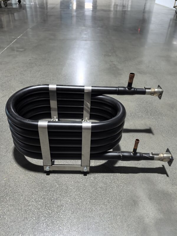 مبادل حراري محوري عالي الكفاءة الحرارية بضغط أقصى 4.2 ميجا باسكال وهيكل من الفولاذ المقاوم للصدأ/النحاس/التيتانيوم