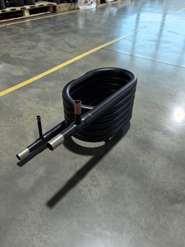 Stainless Steel Coaxial Heat Exchanger with 1.0Mpa Water Side Pressure and Customizable Refrigerant Outlet for HVAC Systems